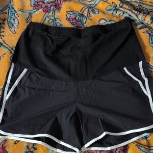 Women's Black Athletic Shorts